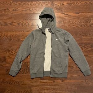 Nike NEW Grey Full Zip Sweater/Hoodie SMALL